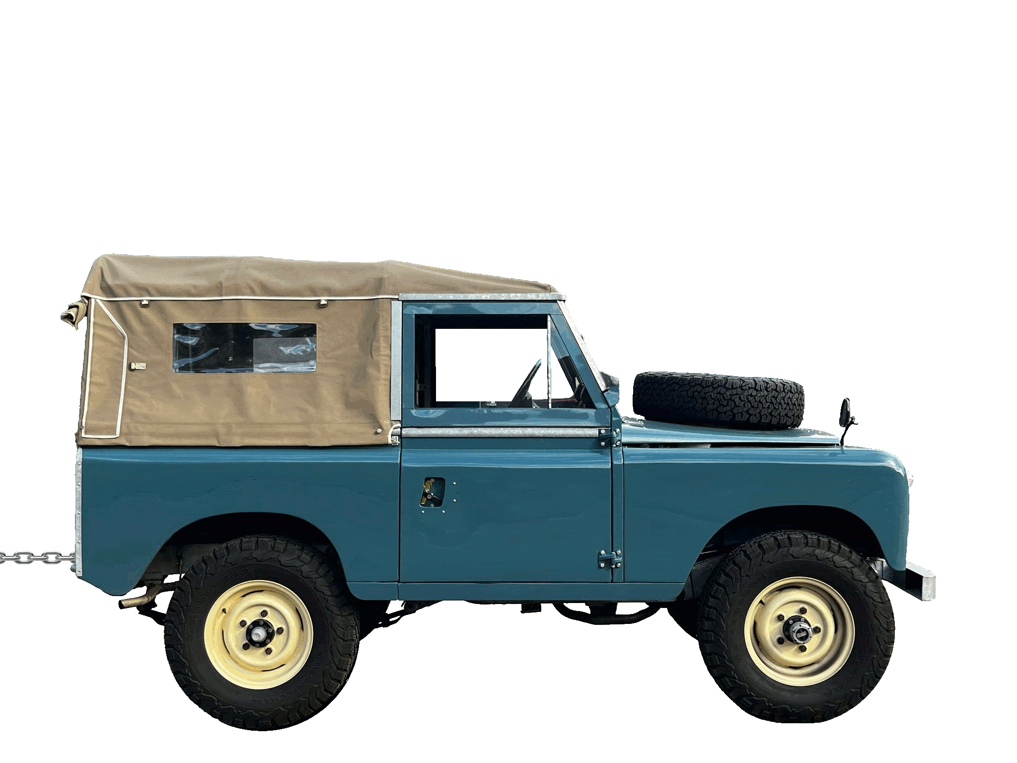 fahrender Landrover